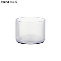 알파로 4pcs 비-슬립 타원형 의자 다리 모자 피트 보호자 패드 실리콘 가구 테이블 커버 양말 먼지 수평 라운드 Botto, 09 30mm Round