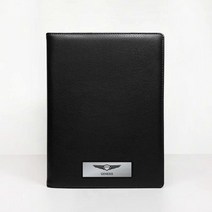 이니셜스 자동차 등록증 케이스 / 차량 로고 각인 차계부 보험증권 바인더, 뉴 블랙 (포켓형), 1개