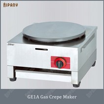 그리들거치대 휴대용 냄비 받침대 스탠드 화로대 GE1A 탁상 상업용 크레이프 메이커 전기/가스 붙지 않는 다기능 대형 팬케이크 철판 기계 디저트 샵, [04] GE1A-Gas 1Plate