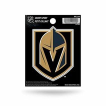 Rico Industries NHL 하키 베가스 골든 나이츠 쇼트 스포츠 데칼 9.5cm x 12.1cm 다이 컷 팀 로고 162906, Vegas Golden Knights_3.75 x 4.