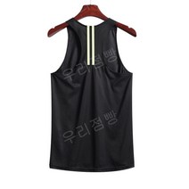 마라톤 싱글렛 속건 러닝 조끼 육상 달리기 민소매 티셔츠 탑, XL, 블랙