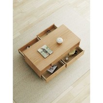 리프트업 테이블 식사 높이 조절 이중 용도 심플 식탁, B타입 - 서랍4게+칸막이2개+슬레이트
