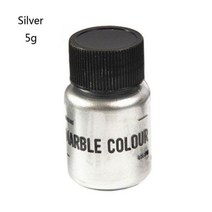 에폭시 수지 아크릴 팝업 안료 피그먼트 착색제 메탈릭 반짝이 펄 보석 진주 분말 15g, 실버