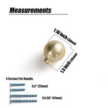 골동품 황동 아치 캐비닛 당겨 광택 서랍 핸들 빈티지 홈 개선 복고풍 드레서 하드웨어, 12 BB-knob-L_01 6 pcs