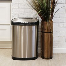 MOZEE 모지 스마트 자동센서 휴지통 42L 종량제봉투 스텐 인테리어