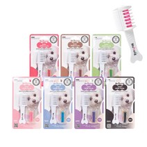 무뭉 애견 색조 빗 천연 색소 7color, 1개, 블랙