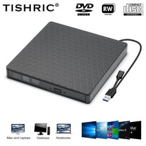 외장cd롬 디비디플레이어 리더기 TISHRICCD DVD 외부 USB 광학 드라이브 버너 어댑터 리더 라이터 RW 30 c, 02 Type 2