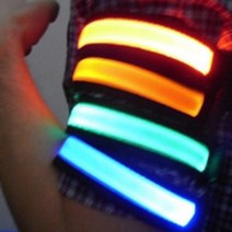 야간 스포츠 행군 팔찌 발광 띠 라이트 밴드 캠핑용 야전등 동호회, 그린