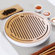 도매토피아 티앤차 다기트레이 차판 25.5cm 다과상