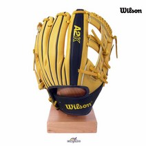 [WILSON] 2017 윌슨 NEW KOREA A2K 1716T 11.5인치 내야용 글러브 이정후 선수 모델 (노/검), 우투(왼손착용)