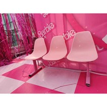 버스정류장의자 로비 편의점 야외벤치 대기석, 3인용 매트화이트