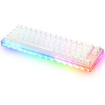COX 콕스 피네스 66키 아크릴 RGB 게이트론 퀵스압 키보드 황축