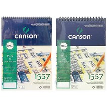 캔손 1557 스케치북 스프링 200g / A4 / A5 / 드로잉패드, 200g A4