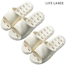 라이프란스 (1+1) 미끄럼방지 논슬립 욕실화 화장실 슬리퍼 EVA 욕실슬리퍼 욕실용품 커플실내화 거실화 물빠짐 거실화 실내화 베란다, 화이트(260mm)+화이트(260mm)