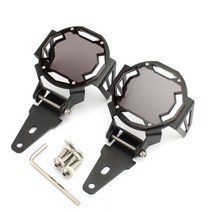 for bmw r1200gs f800gs r1250gs f850gs f750gs adv new 오토바이 flipable fog light protector 가드 램프 커버, 회색