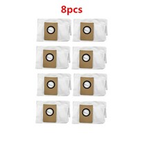 ECOVACS DEEBOT X1 옴니 터보 로봇 진공 청소기 먼지 봉투 교체 부품에 적합, 8pcs