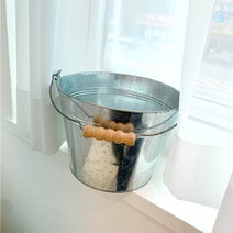 철제 양철 스텐 다용도 빈티지 바스켓 양동이, 양철플레이트(중)