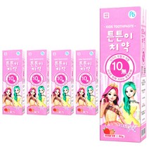 아텍스 시크릿쥬쥬 저불소 키즈치약 딸기향, 5개, 80g