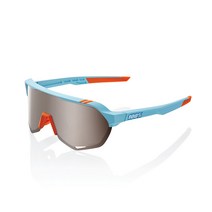 100% S2 소프트텍트 투 톤-하이퍼 실버 미러 렌즈 백퍼센트 선글라스 고글, 단품