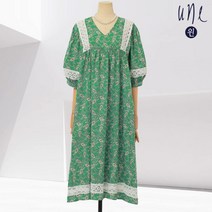 윈(une)레이스블록페이즐리엠파이어원피스