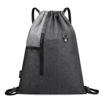 Drawstring packable 배낭 이어폰 구멍 조정 가능한 카드 물병 헤드셋 보관 가방 야외 캠핑 가방 주최자