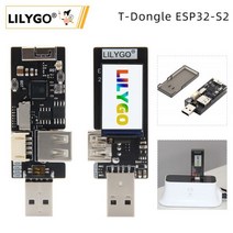 오디오 개발 보드 모듈 호환 LILYGO T-동글 ESP32-S2 무선 WIFI 1.14 인치 LCD 디스플레이 OTG Male Female 인터페이스 지원 TF 카드, 01 T-Dongle ESP32-S2