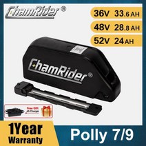 접이식 전동자전거 전기자전거 배달 렌탈 키트 폴딩 원래 48V36V52V Ebike 배터리 48v 20ah Polly DP9 40A BMS 18650 셀 500W 750W 1000, Polly7  36V35AH