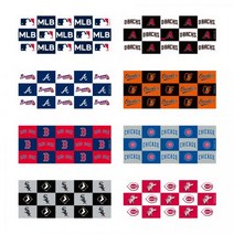 MLB 골프 필드용 체크 패턴 페이스 타월, LA 에인절스