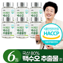 백수오 추출물 정 백하수오 백수호 60정, 6개