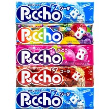 푸쵸 스틱 캔디 5종 세트 (소다2+그레이프+콜라+쥬시미라클), 5세트