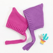 팅커벨요정모자2종세트 유아동용 귀달이 모자 유아동베이직비니 아기겨울니트모자