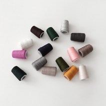 슬로우모먼츠 캐시미어 니트 연결실 - 대바늘 가디건 얇은 봉제실, 그레이멜란지, 1개