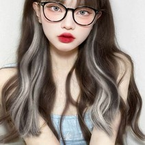 셀프부분가발 컬러 헤어피스 부분가발 셀프 붙임머리 옌예인 똑, 색상:그레이|사이즈:onesize, 단품