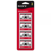 Sony MC-90 90분 마이크로 카세트 테이프 4팩 (제조사 단종)
