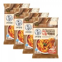 미정당 매콤까르보나라 누들떡볶이 400gx4개, 단품