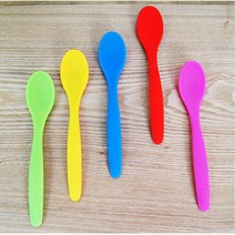 실리콘 스푼 오드 다이용 인테리어 자취 방짜유기세트, 레드