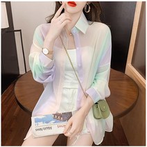 셀러허브 여성패션 [오노마] ONM 여성 여름 루즈핏 셔츠 1P 바캉스 썸머 긴팔 남방