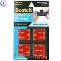 [KT알파쇼핑]3M 투명강력폼양면테이프CLT33 블랙박스3X3cm 양면