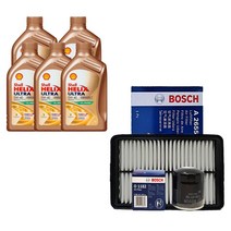 더뉴아반떼AD 스포츠 1.6 가솔린 쉘 힐릭스 울트라 0W40(5L)/SP 보쉬 필터 엔진오일세트 1182-2655