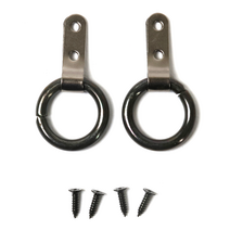 [셀프벨] 액자용 고리+나사 세트 모음, 31mm 액자 링고리 2구 - 블랙, 2개입