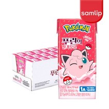 [삼립] 포켓몬우유 푸린의 딸기우유 190ml 24팩, 선택:푸린의 딸기우유 190ml 24팩, 상세 설명 참조