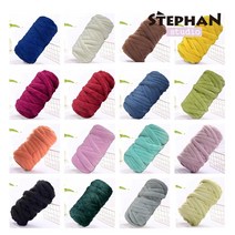 자이언트얀 벨벳 뜨개실 왕모찌실 빅얀 루피실 벨벳 망고실 가방 핑거니팅 만들기, 17_로얄블루(벨벳)