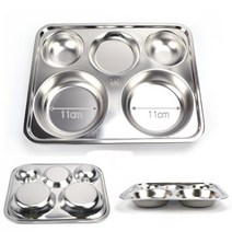 스텐 급식 식판 학교 회사 병원 학생 성인 용 배식판 직장인 청소년 중형 가정용 고급 스텐 친환경 다이어트 단체 남성 튼튼한 군대 시설 기관 식당 식단 조절 스테인레스 사각 식기