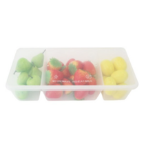 타이코플라스 PP 내열 직사각 3칸 일회용 도시락 용기 + 뚜껑, 10개입, 4개