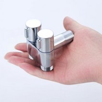 삼방밸브 G1/2 아연 합금 3 방향 충전 앵글 밸브 벽걸이 욕실 화장실 액세서리 용 물 청소 분무기