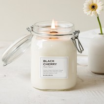뒤나미스 1000ml 대용량 소이 캔들 우드 심지, 12. 블랙체리
