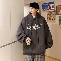 YAPOGI 맨투맨 봄가을 후드 남자 상의 빅사이즈 후드