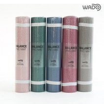 [리복] 와두 밸런스 PVC 요가매트 6mm 스트랩포함, 와두 PVC매트6mm 월넛그레이