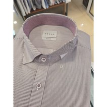 YJ2FBS160 슬림핏 핀스트라이프 네이비색 은은한배색~고급 스냅단추 신사자수 멋진~긴팔 셔츠남방