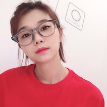 남자 여자 투명 뿔테 라식 라섹 시력보호 패션 안경테 블루라이트 자외선 차단렌즈 추가가능
